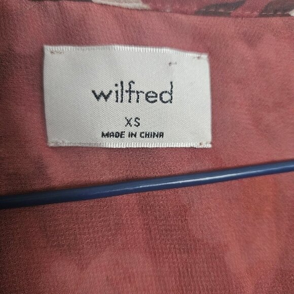 Aritzia Wilfred Eden Floral Ruffle Blouse Size XS - Picture 5 of 7